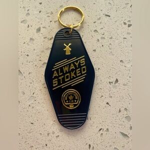 DUTCH BROS RETRO ALWAYS STOKED KEYCHAIN